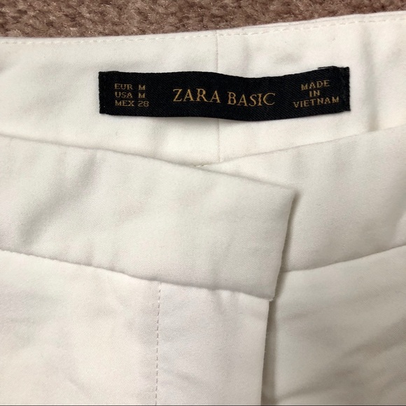 SOLD - Zara white shorts - M - Picture 3 of 4